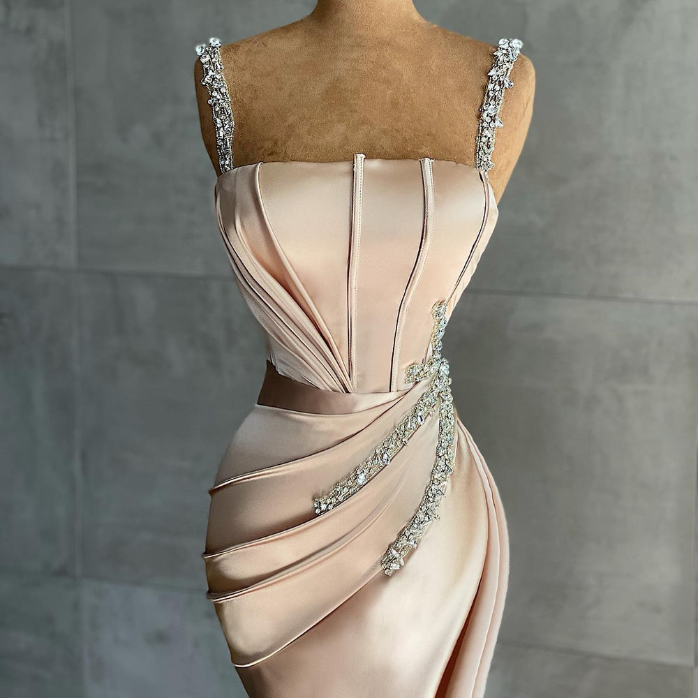 
                      
                        Straps Mermaid Appliques Bead Prom Dress
                      
                    