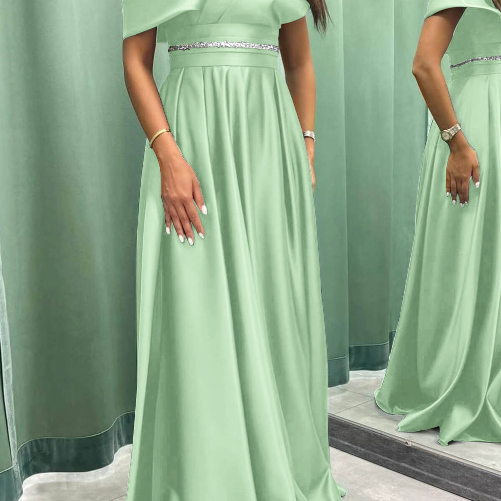 
                      
                        Elegant Off-the-Shoulder Long Evening Dress Pleated and On Sale
                      
                    