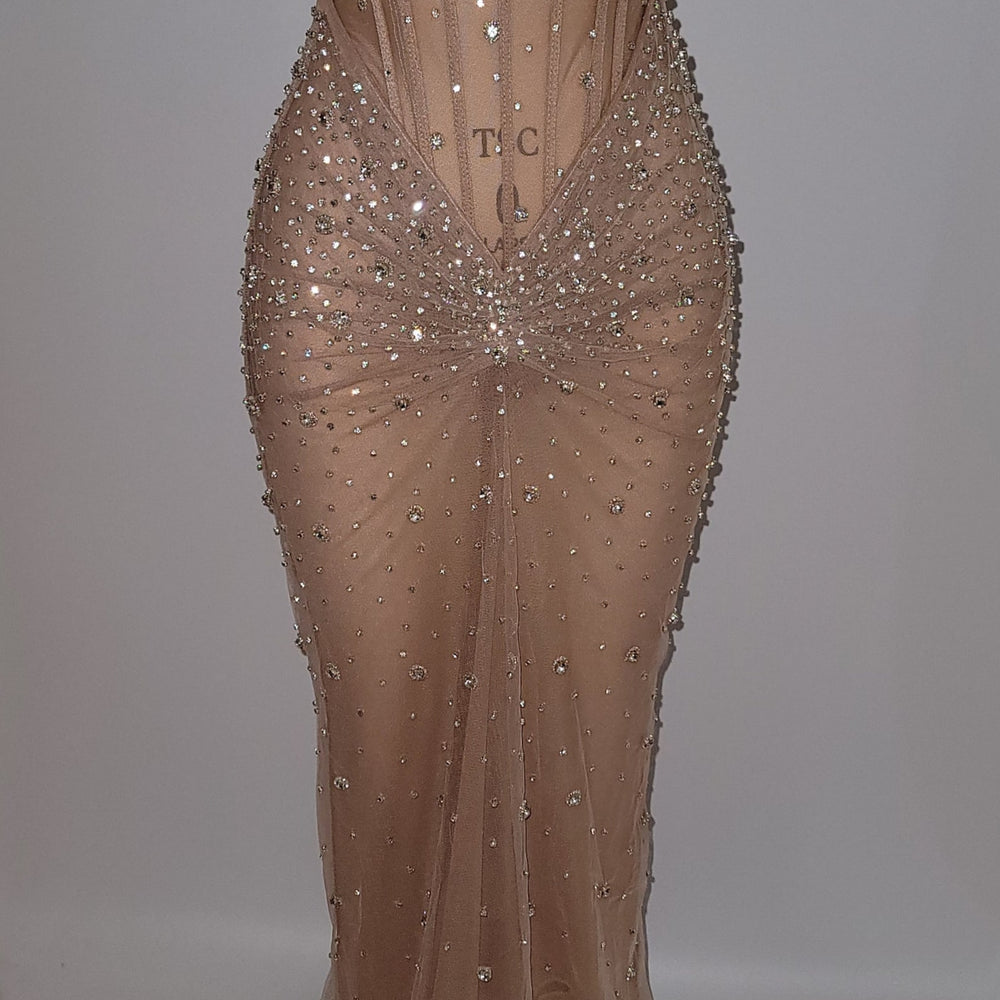 
                      
                        Luxurious Mermaid Crystal Beaded Hand-Embroidered Corset Prom Dress
                      
                    