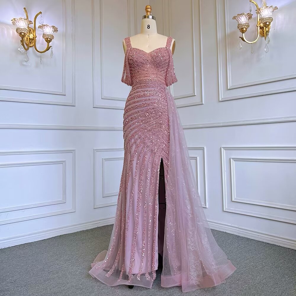 
                      
                        Elegant Beaded Mermaid Evening Party Dress Gown
                      
                    