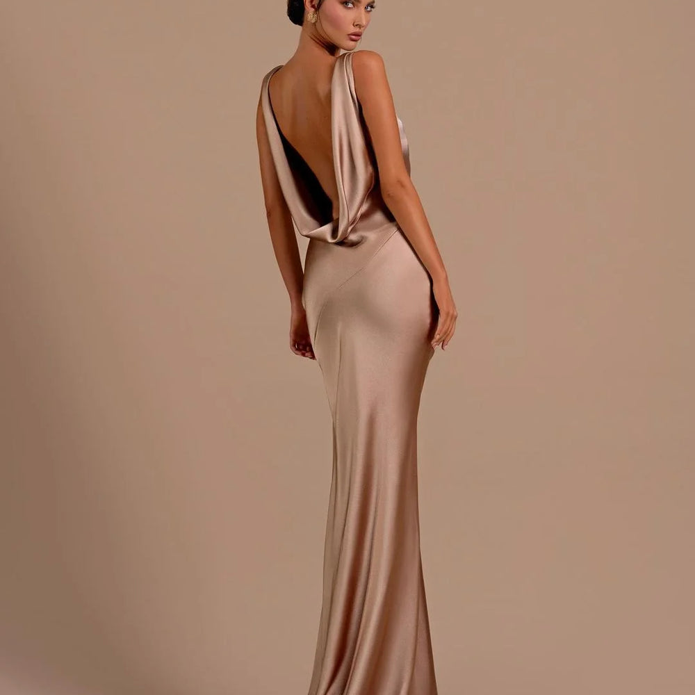 
                      
                        Elegant Champagne Mermaid Prom Dress Long Slimming
                      
                    