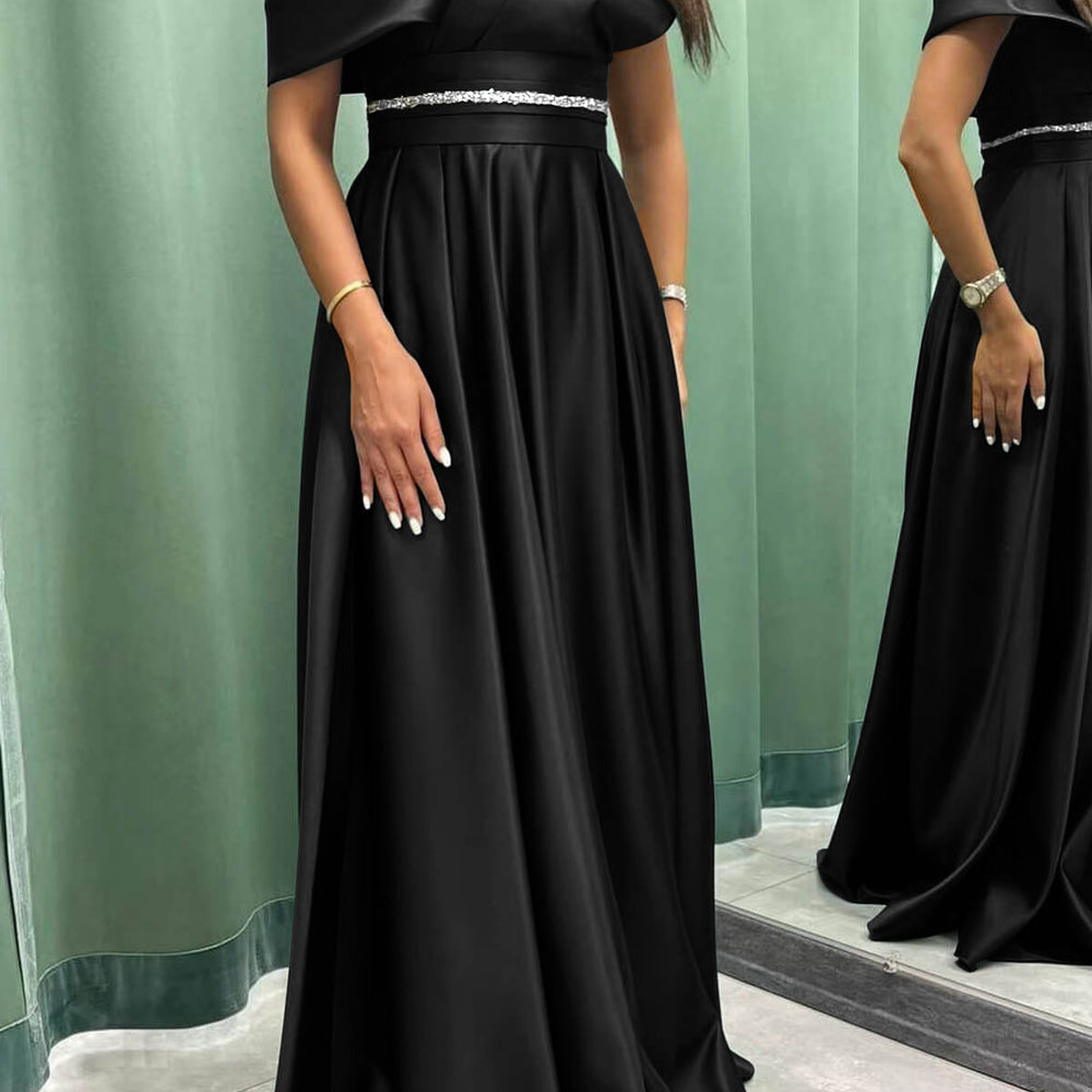 
                      
                        Elegant Off-the-Shoulder Long Evening Dress Pleated and On Sale
                      
                    