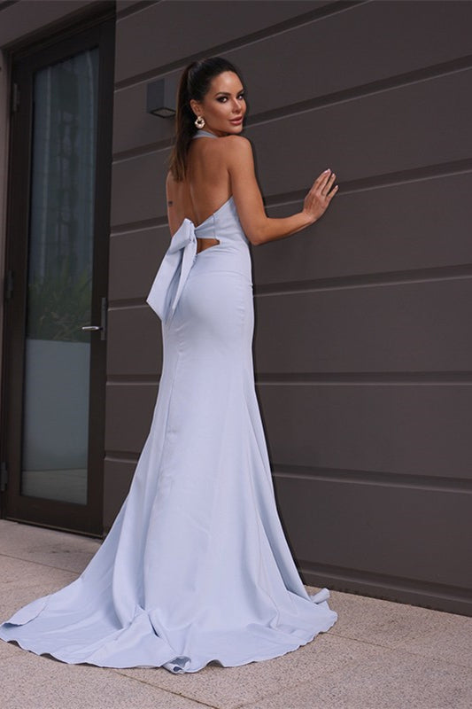 
                      
                        Halter Backless Mermaid Prom Dress
                      
                    