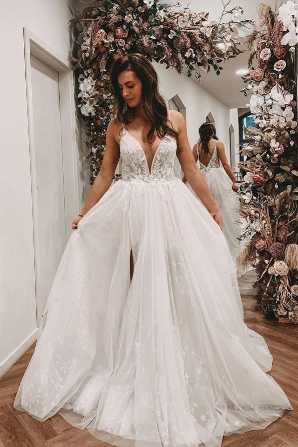 Long Mermaid Wedding Dress Sweetheart With Sleeves Tulle Lace