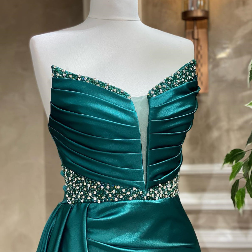 
                      
                        Gorgeous Strapless Beaded Mermaid Prom Dress
                      
                    