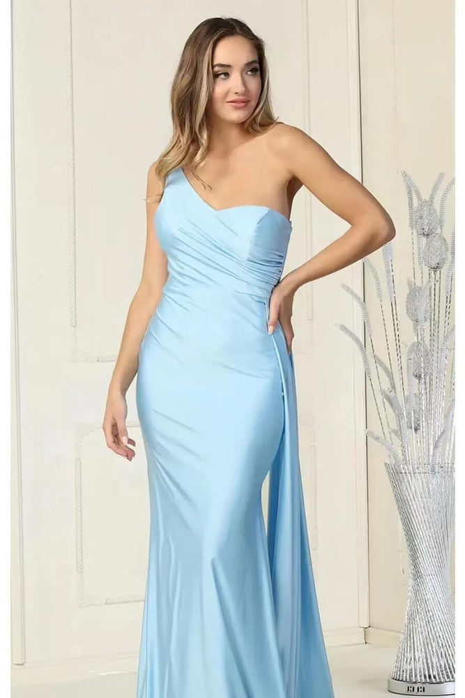 
                      
                        Elegant One-Shoulder Sweetheart Mermaid Evening Dress with Ruffles
                      
                    