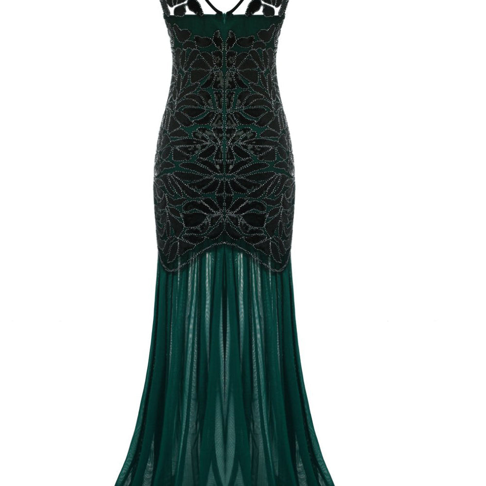 
                      
                        Dark Green Sequin Flapper Dress
                      
                    