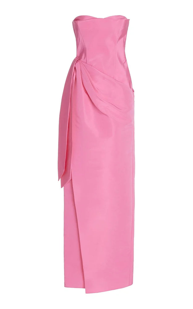 
                      
                        Elegant Pink Strapless Long Slimming Prom Dress
                      
                    