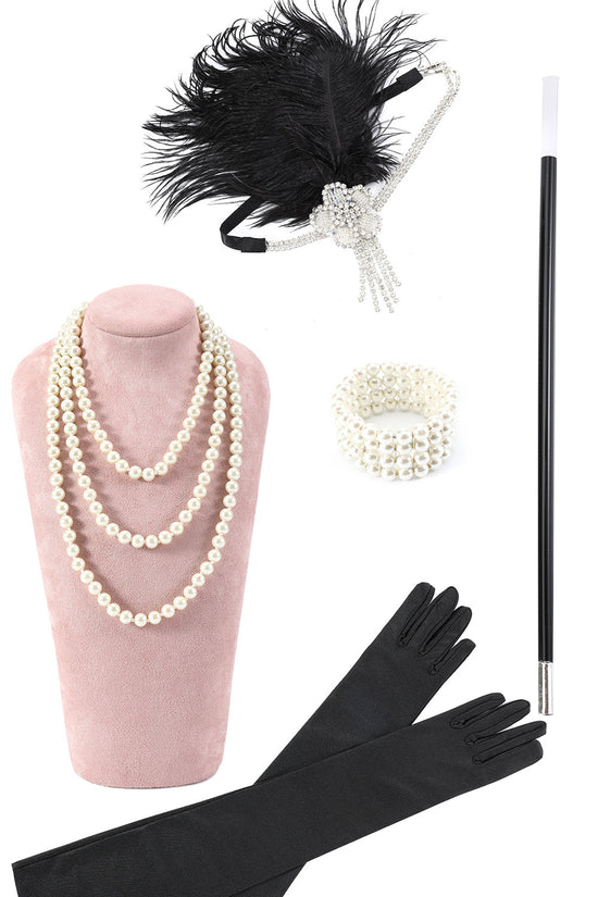 1920s Women's Flapper Gatsby Costume Accessories Set