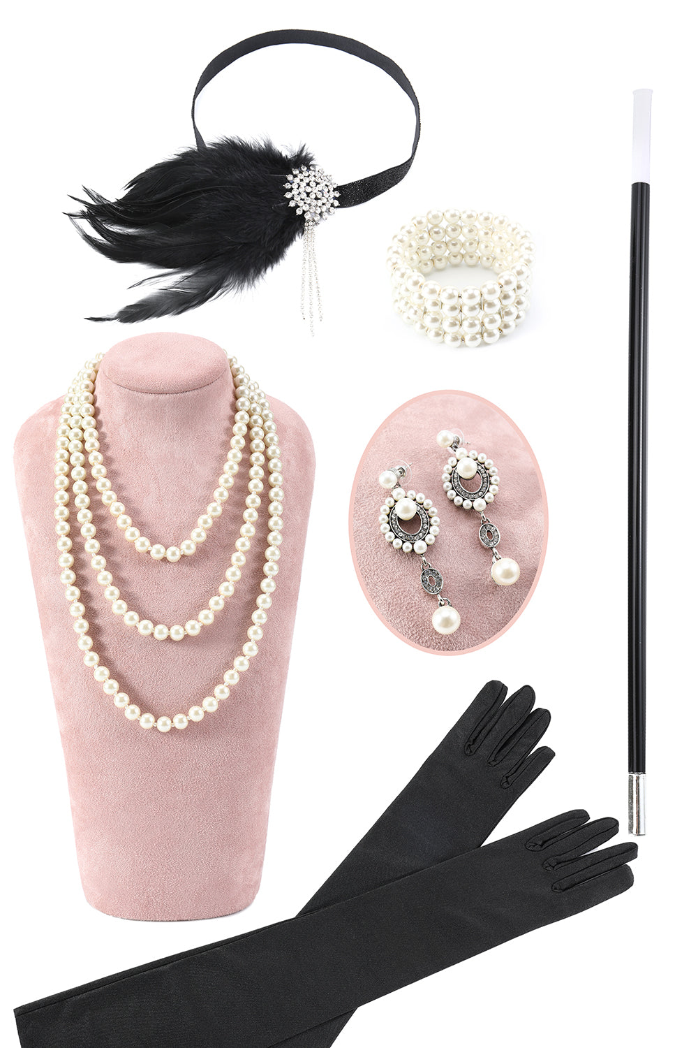 Black Party Accessories Set