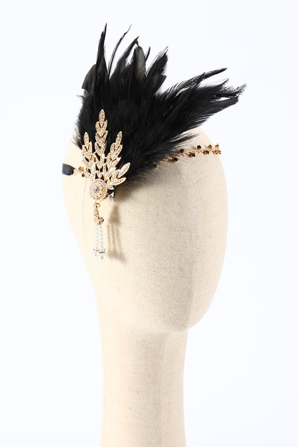 Black Feather Headband