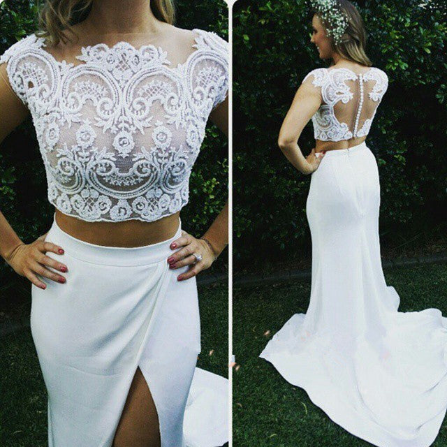 
                      
                        Two-Piece Mermaid Lace Wedding Dress
                      
                    