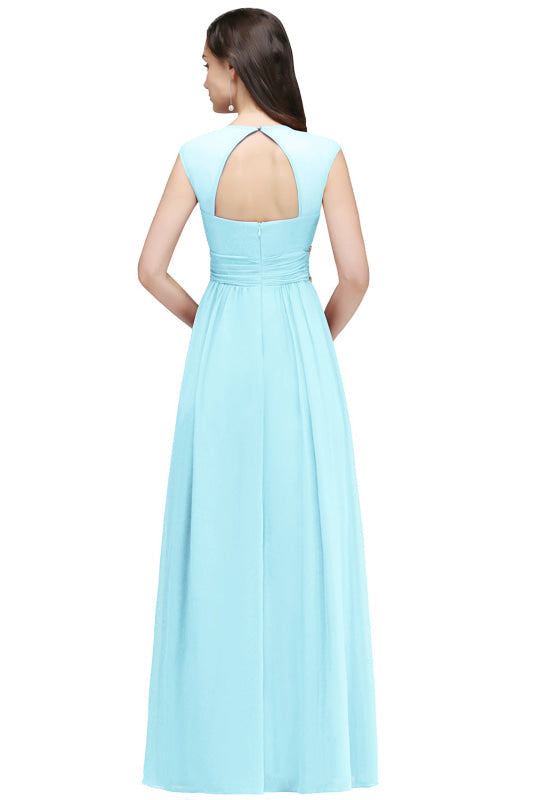 
                      
                        Charming V-Neck Aline Evening Dress with Chains Sleeveless Empire Chiffon Bridesmaid Dress - Prom Dresses
                      
                    