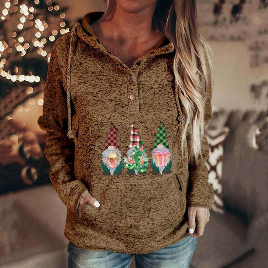 Christmas villain Hoodies for Women Casual Sweatshirts Long Sleeve