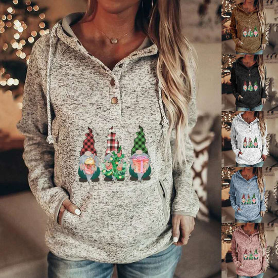 Christmas villain Hoodies for Women Casual Sweatshirts Long Sleeve