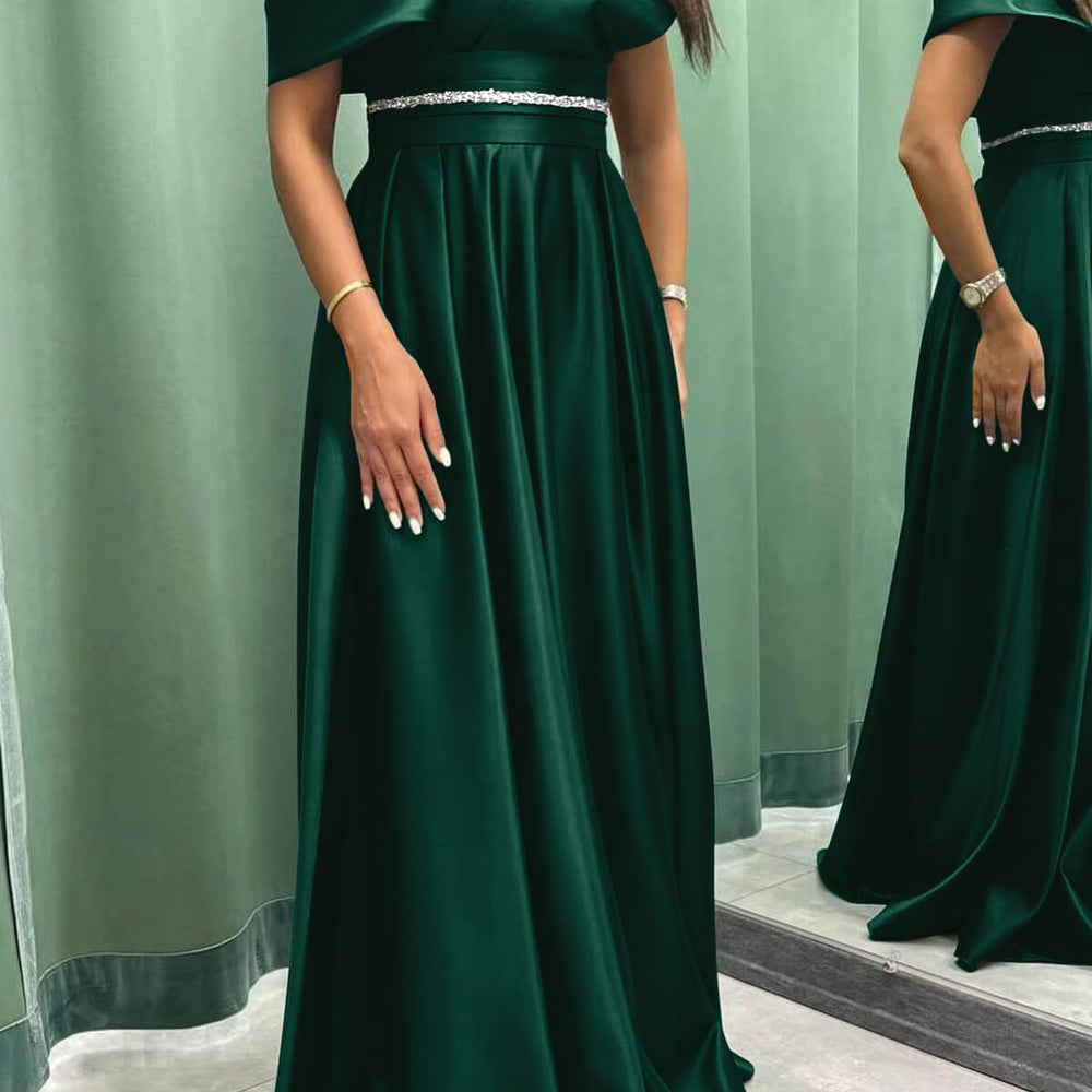 
                      
                        Elegant Off-the-Shoulder Long Evening Dress Pleated and On Sale
                      
                    