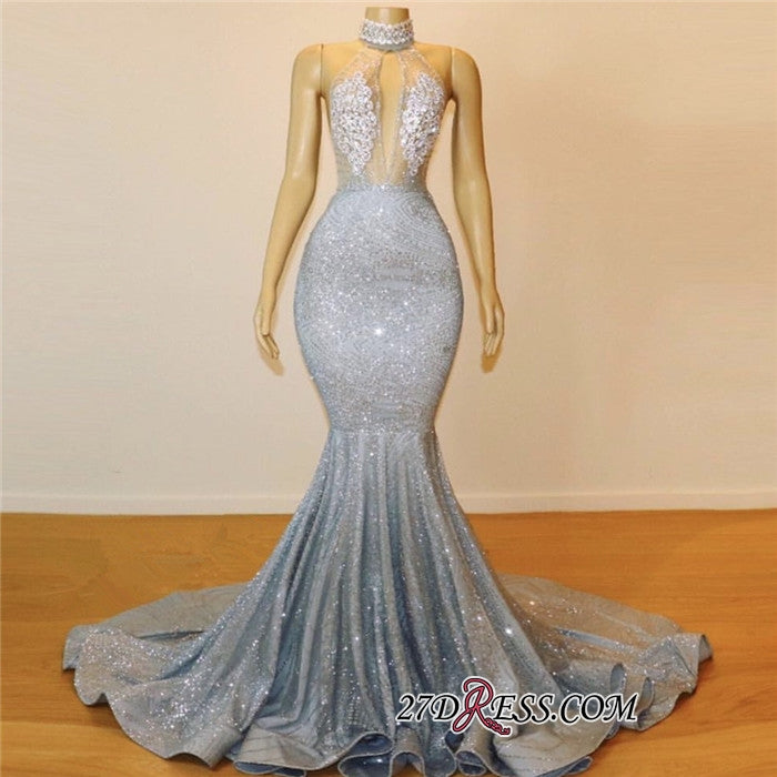 
                      
                        Elegant Halter Mermaid Prom Dresses | Backless Sequins Evening Gowns BC0679
                      
                    