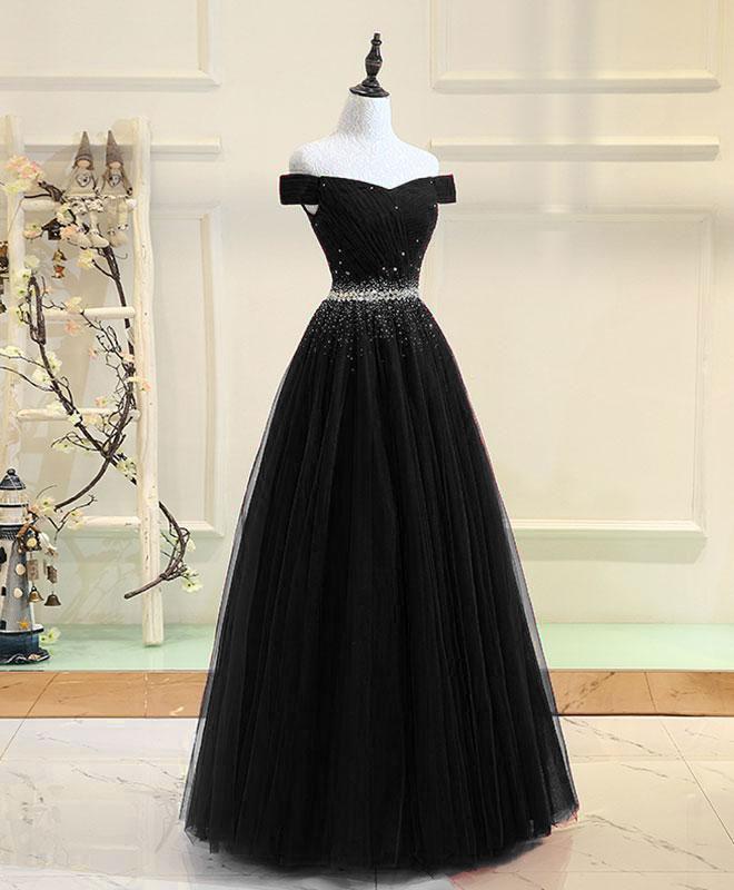 
                      
                        Elegant Off The Shoulder Tulle Long Prom Dress With Rhinestones
                      
                    