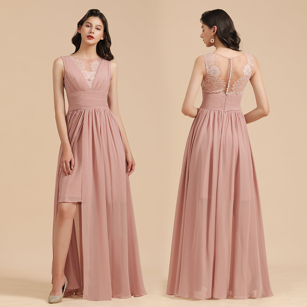 
                      
                        Elegant Sleeveless Aline Chiffon Wedding Party Dress Simple Bridesmaid Dress
                      
                    