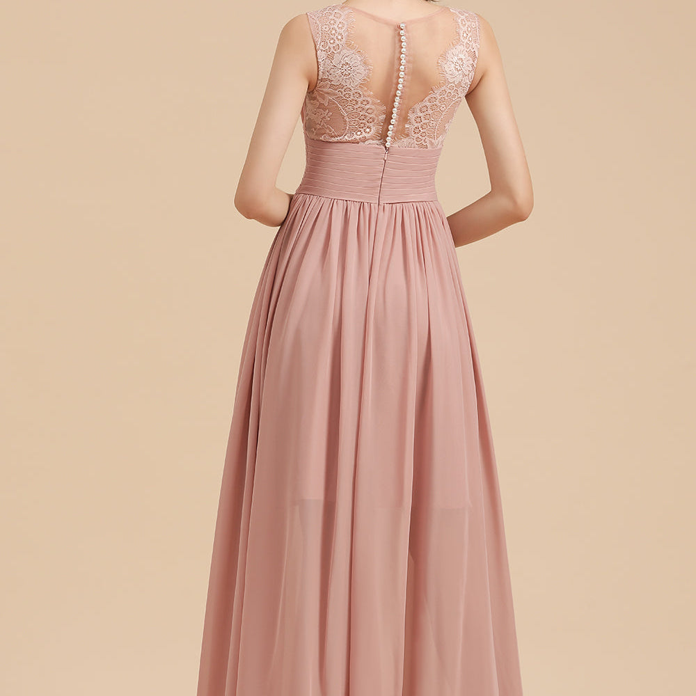 
                      
                        Elegant Sleeveless Aline Chiffon Wedding Party Dress Simple Bridesmaid Dress
                      
                    