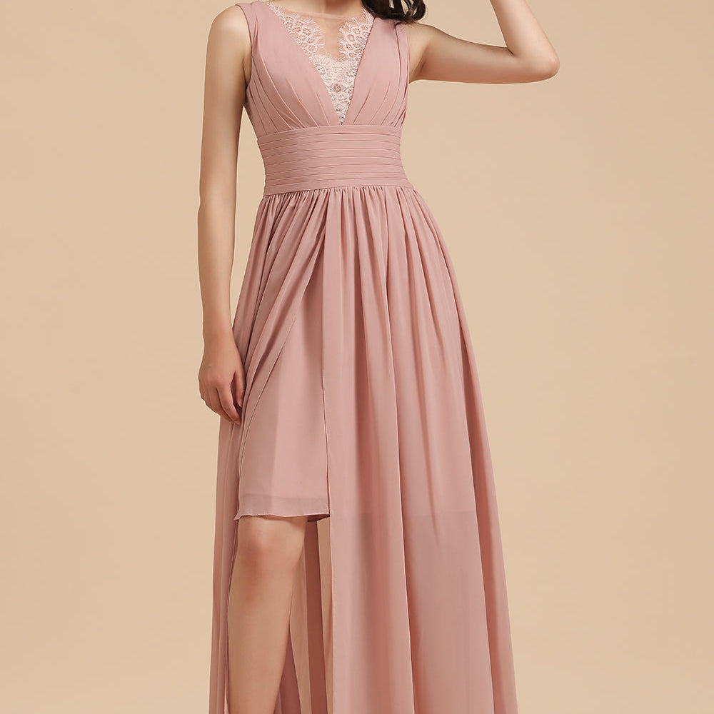 
                      
                        Elegant Sleeveless Aline Chiffon Wedding Party Dress Simple Bridesmaid Dress
                      
                    