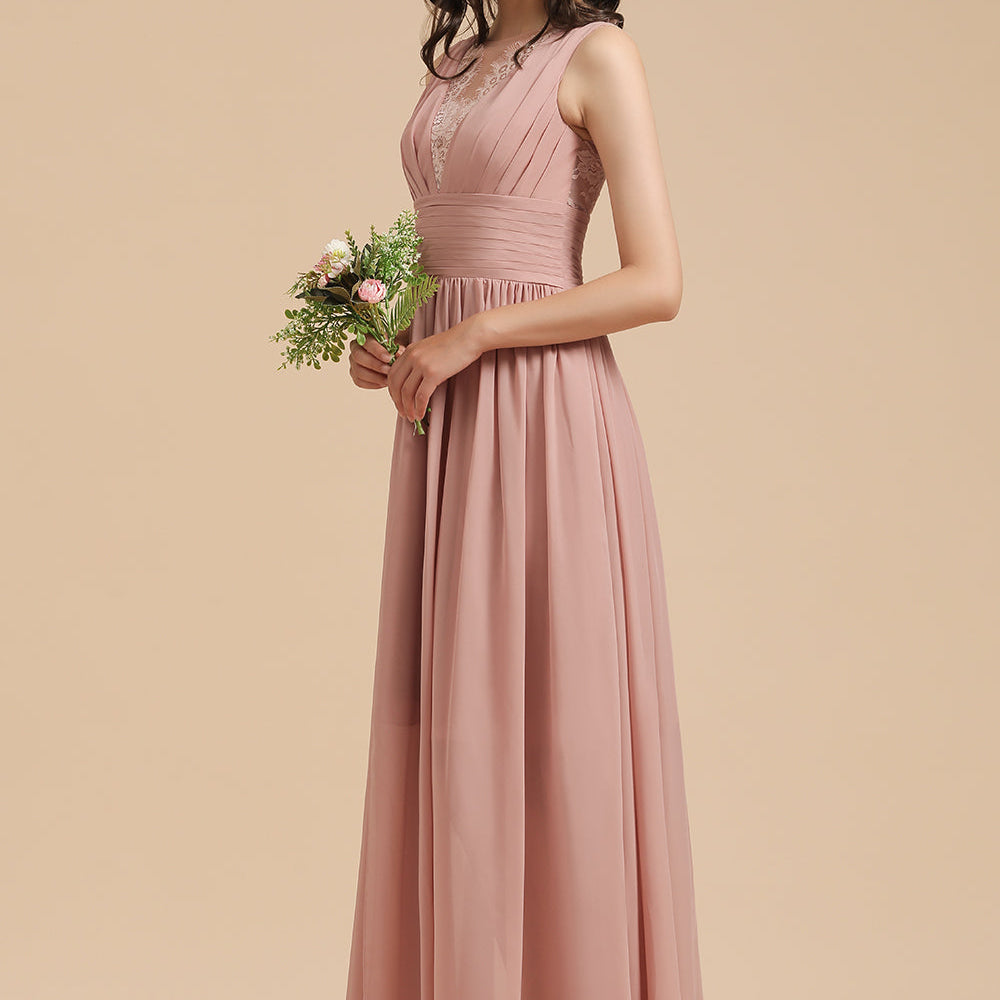 
                      
                        Elegant Sleeveless Aline Chiffon Wedding Party Dress Simple Bridesmaid Dress
                      
                    