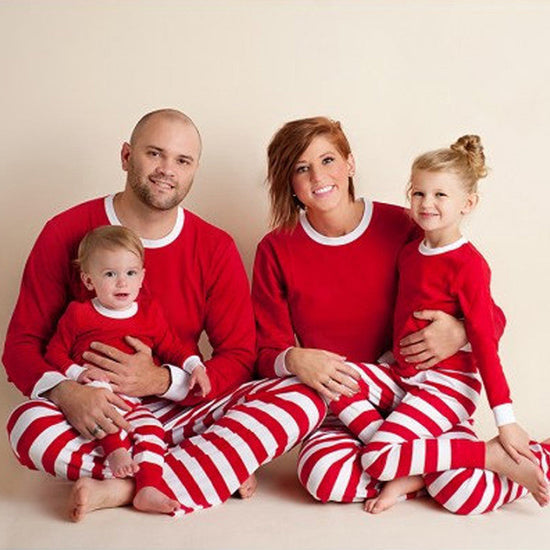 Family Christmas Outfits Pajamas Set stripe|Family Matching Clothes Xmas Gifts | Family Sleepwear 2PCS