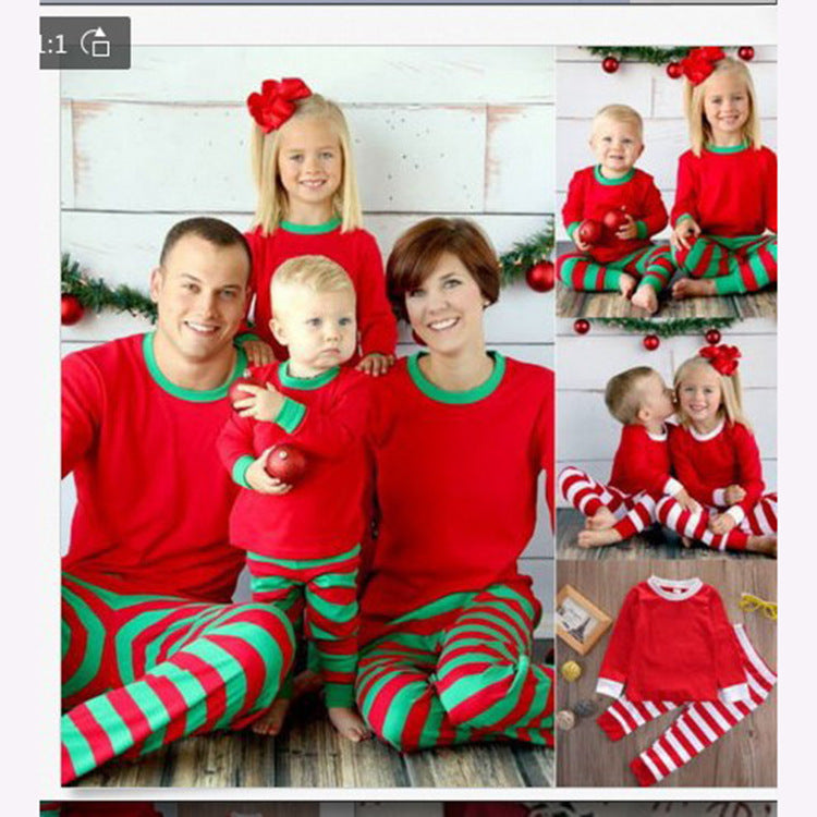 Family Christmas Outfits Pajamas Set stripe|Family Matching Clothes Xmas Gifts | Family Sleepwear 2PCS