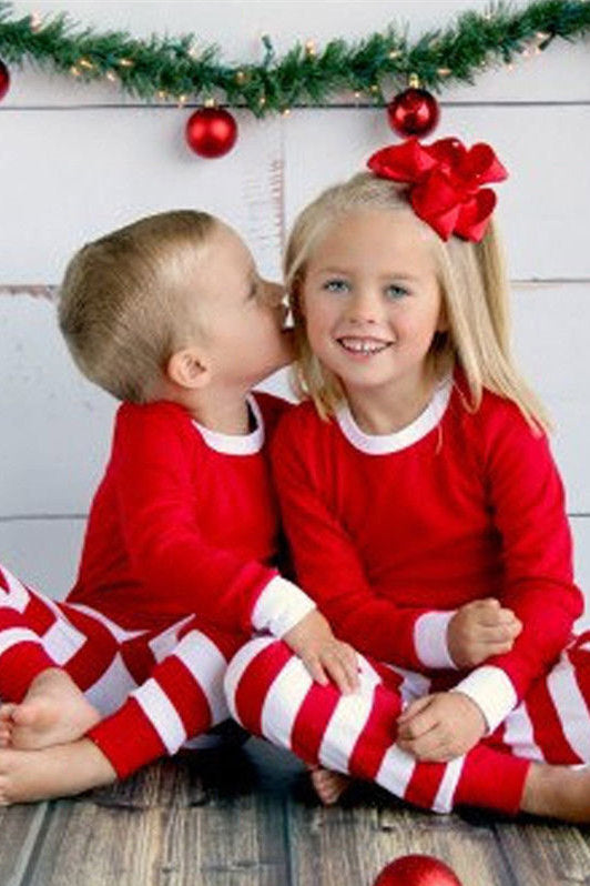 Family Christmas Outfits Pajamas Set stripe|Family Matching Clothes Xmas Gifts | Family Sleepwear 2PCS