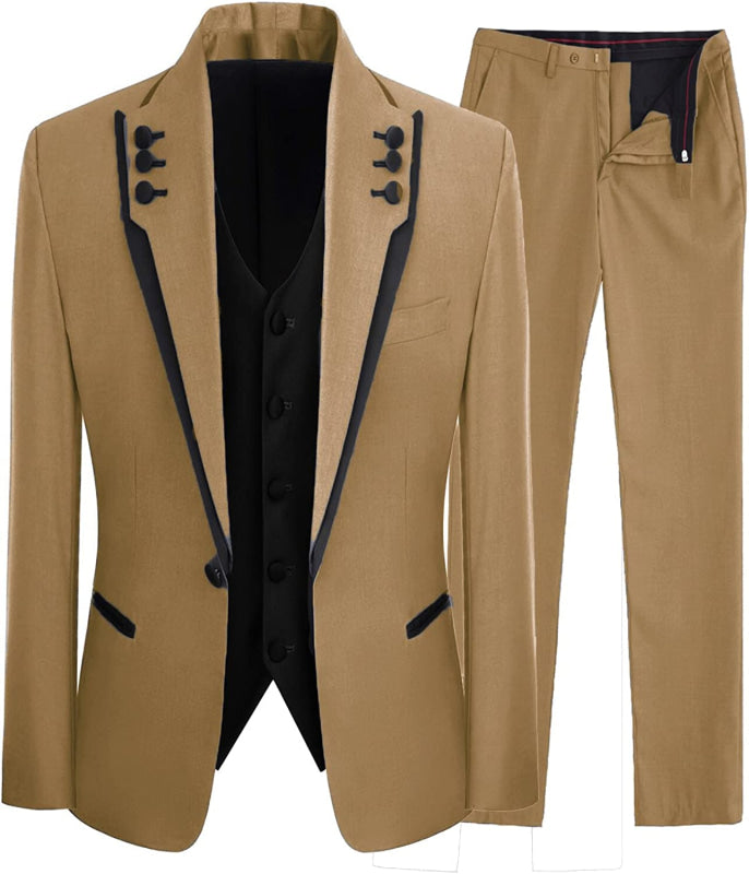 
                      
                        Jesse Fancy Light Brown Shawl Lapel Three Pieces Men Suits For Prom
                      
                    