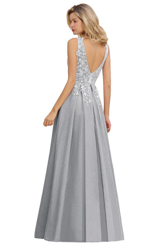 
                      
                        Gorgeous Aline Evening Dress Sleeveless Lace Appliques Bridesmaid Dress - Prom Dresses
                      
                    