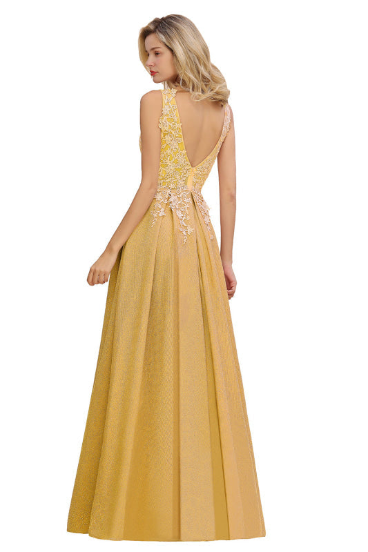 
                      
                        Gorgeous Aline Evening Dress Sleeveless Lace Appliques Bridesmaid Dress - Prom Dresses
                      
                    