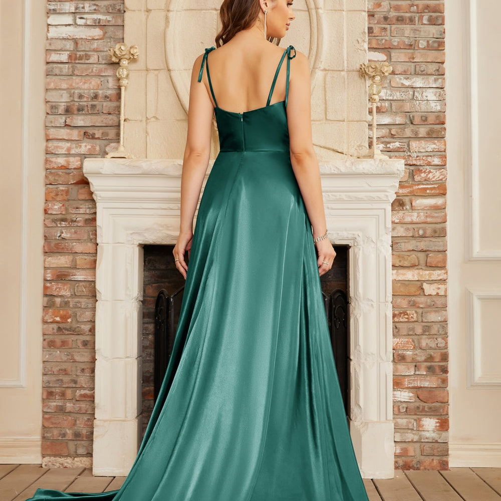 
                      
                        High Split Shiny Floor-Length Dresses with Spaghetti Straps-27Prom
                      
                    