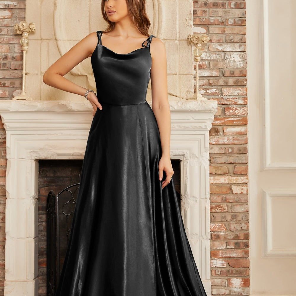 
                      
                        High Split Shiny Floor-Length Dresses with Spaghetti Straps-27Prom
                      
                    