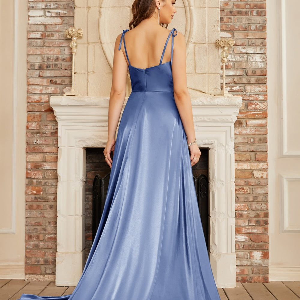 
                      
                        High Split Shiny Floor-Length Dresses with Spaghetti Straps-27Prom
                      
                    