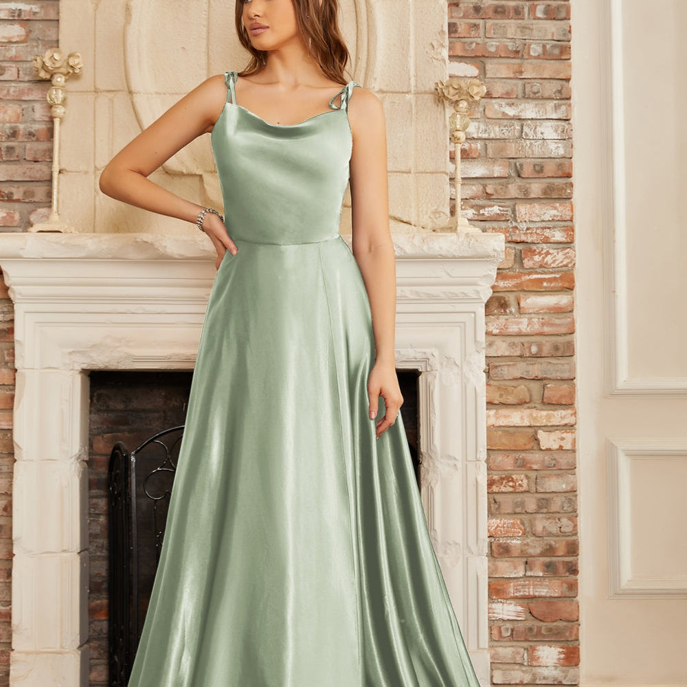 
                      
                        High Split Shiny Floor-Length Dresses with Spaghetti Straps-27Prom
                      
                    