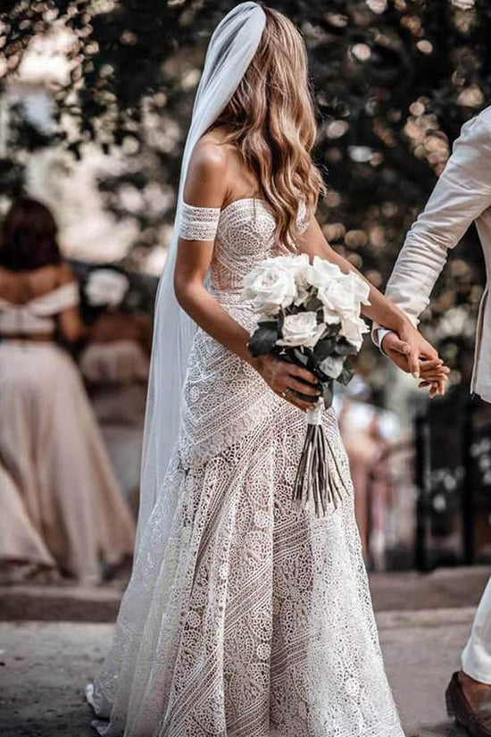 Ivory Strapless Wedding Dress