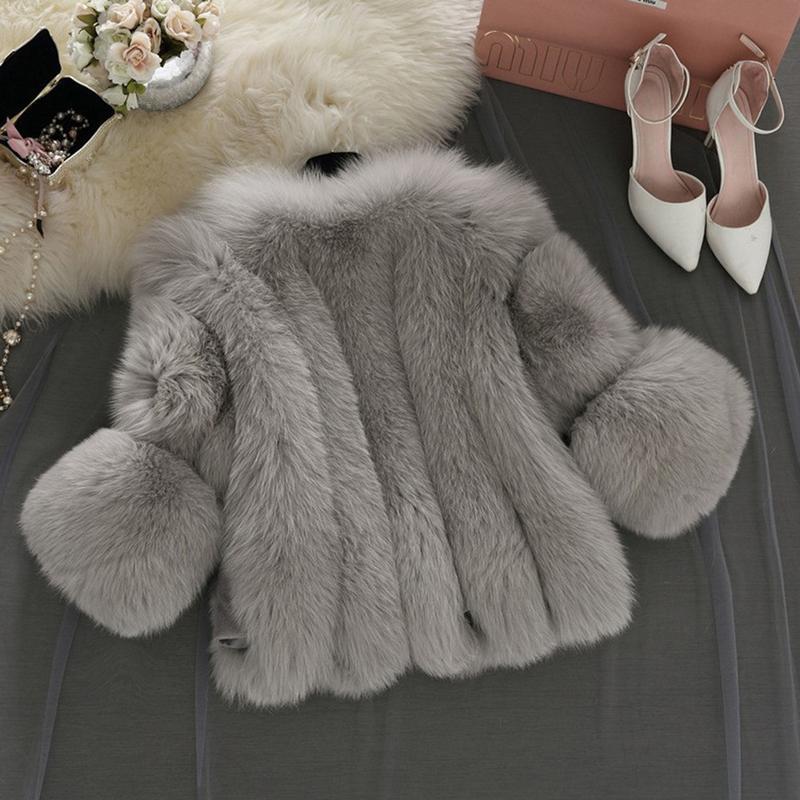 
                      
                        Pretty Overcoat Long Sleeves Faux Fur Winter Lining Coats
                      
                    