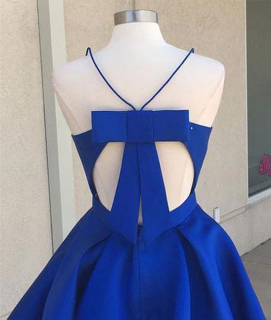 
                      
                        V Neck Satin Short Homecoming Dress with Bowknot
                      
                    